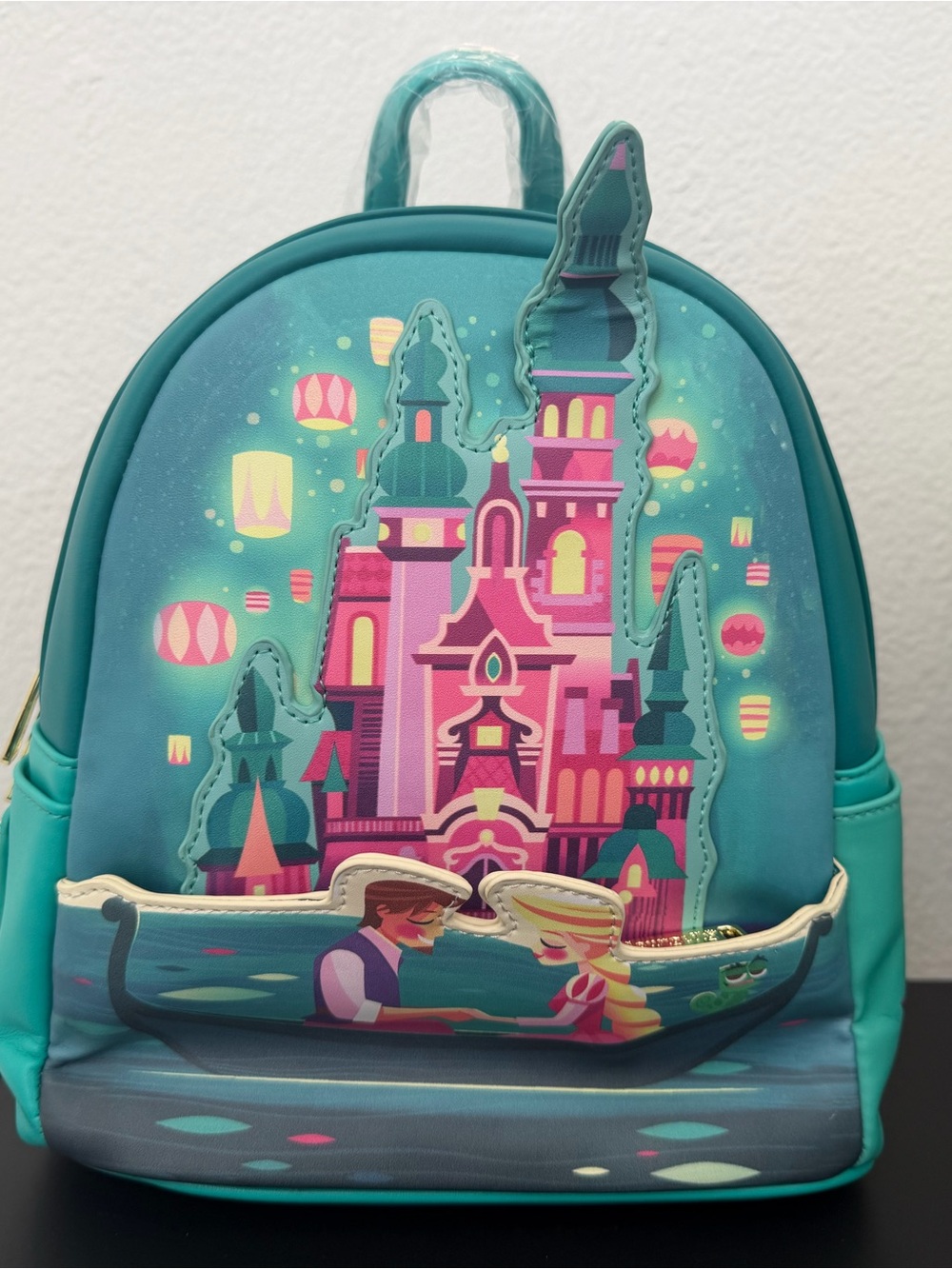Disney Teal and Pink Castle Kids Backpack